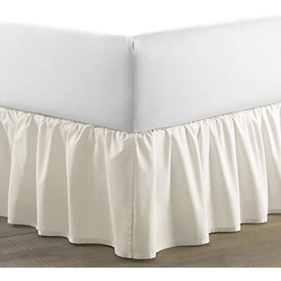 Laura Ashley Copriletto di lusso di qualità alberghiera, facile da montare, anti pieghe e resistente allo sbiadimento, design elegante per la casa, cotone, avorio, matrimoniale Laura Ashley Copriletto di lusso di qualità alberghiera, facile da montare, anti pieghe e resistente allo sbiadimento, design elegante per la casa, cotone, avorio, matrimoniale