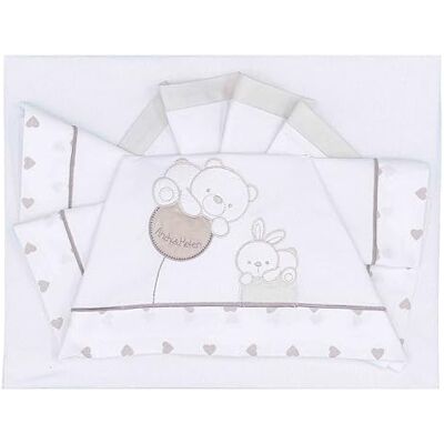 ANDY & HELEN ® Set lenzuolo sopra e sotto per culle trasformabili o evolutive, sotto con angoli elasticizzati per materassi da 60/70 a 75/85, 100% Cotone, Tortora ANDY & HELEN ® Set lenzuolo sopra e sotto per culle trasformabili o evolutive, sotto con angoli elasticizzati per materassi da 60/70 a 75/85, 100% Cotone, Tortora