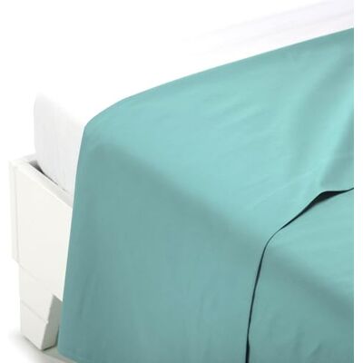 Caleffi 1003100 Cotone Tinta Unita Superiore Lenzuolo per Singolo Letto, Anice Caleffi 1003100 Cotone Tinta Unita Superiore Lenzuolo per Singolo Letto, Anice