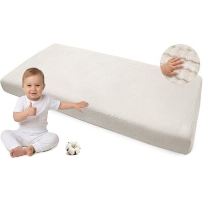 Medi Partners Lenzuola Lettino Neonato 60x120-100% Cotone Mussole Lenzuolo con Angoli Culla Coprimaterasso fitted Materassino Sheet Letto Bambino Lenzuolino (Beige) Medi Partners Lenzuola Lettino Neonato 60x120-100% Cotone Mussole Lenzuolo con Angoli Culla Coprimaterasso fitted Materassino Sheet Letto Bambino Lenzuolino (Beige)