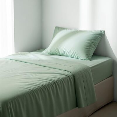 Ruggeri Completo Letto Singolo 100% Morbida Microfibra di Alta Qualità 1 Federa + 1 Lenzuolo con Angoli + 1 Lenzuolo Sopra Collezione Everyday (Verde, Singolo) Ruggeri Completo Letto Singolo 100% Morbida Microfibra di Alta Qualità 1 Federa + 1 Lenzuolo con Angoli + 1 Lenzuolo Sopra Collezione Everyday (Verde, Singolo)
