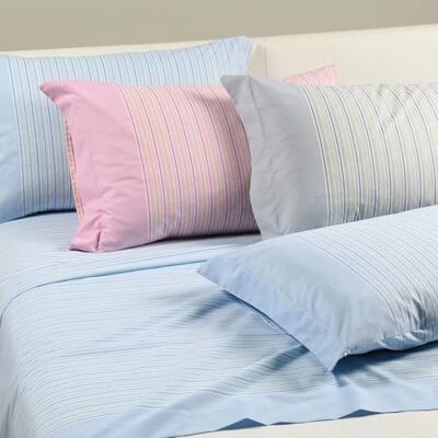 Set di Biancheria da Letto in Cotone Blu Caleffi - Matrimoniale Set di Biancheria da Letto in Cotone Blu Caleffi - Matrimoniale