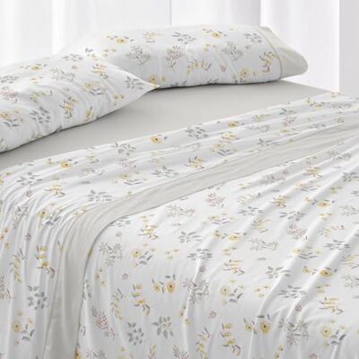 Blanco Completo lenzuola in cotone Letto da 135 cm. (+misure disponibili) Design 634 Colore beige (135 x 190/200 cm) Blanco Completo lenzuola in cotone Letto da 135 cm. (+misure disponibili) Design 634 Colore beige (135 x 190/200 cm)