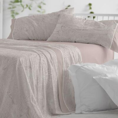 Blanco Set di Lenzuola, Cotone, 50% Poliestere, Terra, Ancho de 135 Blanco Set di Lenzuola, Cotone, 50% Poliestere, Terra, Ancho de 135