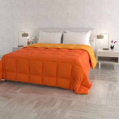 MB HOME ITALY Trapunta invernale DoubleFace Matrimoniale ELEGANT, Made in Italy Piumino Reversibile Bicolore in Morbida Microfibra 300gr/mq Piumone Lavabile in Lavatrice Arancio/Giallo MB HOME ITALY Trapunta invernale DoubleFace Matrimoniale ELEGANT, Made in Italy Piumino Reversibile Bicolore in Morbida Microfibra 300gr/mq Piumone Lavabile in Lavatrice Arancio/Giallo