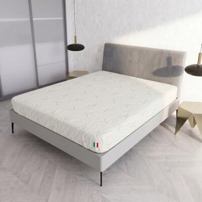 Italian Bed Linen Coprimaterasso con Fibra di LINO Matrimoniale 170 x 200 cm Made in Italy Proteggi Materasso con Elastico Perimetrale Lavabile Italian Bed Linen Coprimaterasso con Fibra di LINO Matrimoniale 170 x 200 cm Made in Italy Proteggi Materasso con Elastico Perimetrale Lavabile