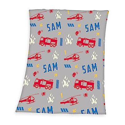 HERDING - Coperta in pile Sam il Pompiere - 130 x 170 cm - Blanket HERDING - Coperta in pile Sam il Pompiere - 130 x 170 cm - Blanket
