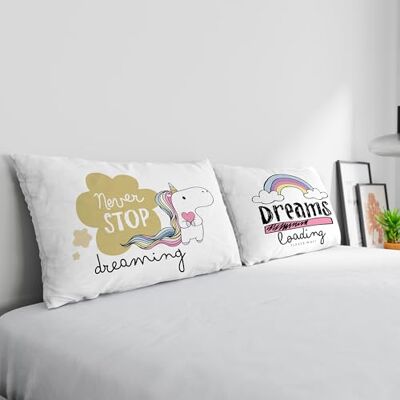 Italian Bed Linen Coppia Federe 100% Cotone Stampa Digitale, PR-58 Italian Bed Linen Coppia Federe 100% Cotone Stampa Digitale, PR-58