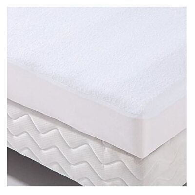 Poyet Motte Made In France Poyet Motte Coprimaterasso Materasso Cotone Bianco, Cotone, Bianco, 200x180x1 cm Poyet Motte Made In France Poyet Motte Coprimaterasso Materasso Cotone Bianco, Cotone, Bianco, 200x180x1 cm