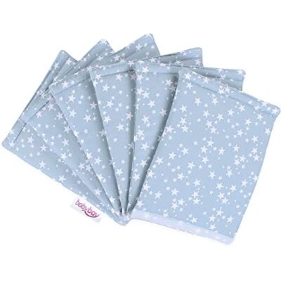 babybay Babynest Ultrafresh piqué Suitable for Model Original, Azure Stars White 280 g babybay Babynest Ultrafresh piqué Suitable for Model Original, Azure Stars White 280 g