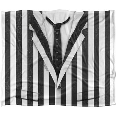 BEETLEJUICE Striped Suit Coperta super morbida al tatto setoso – 152 x 127 cm BEETLEJUICE Striped Suit Coperta super morbida al tatto setoso – 152 x 127 cm