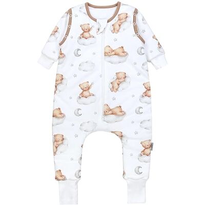 TupTam Sacco Nanna con Gambe, Maniche Rimovibili, 2.5 TOG Tutte le Stagioni OEKO-TEX TupTam Sacco Nanna con Gambe, Maniche Rimovibili, 2.5 TOG Tutte le Stagioni OEKO-TEX