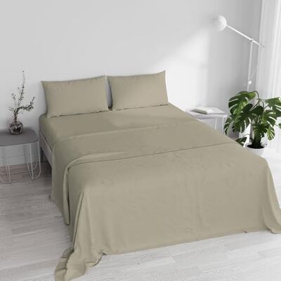 MB HOME ITALY Set Lenzuola Letto Matrimoniale Cotone Max Color, lavorato in Italia Completo Letto, Lenzuolo Sotto con Angoli, Telo Sopra 240x300 cm e 2 Federe con Patella Interna, Tortora MB HOME ITALY Set Lenzuola Letto Matrimoniale Cotone Max Color, lavorato in Italia Completo Letto, Lenzuolo Sotto con Angoli, Telo Sopra 240x300 cm e 2 Federe con Patella Interna, Tortora