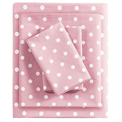 Intelligent Design MIZONE MZ20 – 667,9 km Zona Pois Rosa Cotone Sheet Set Twin, Twin Intelligent Design MIZONE MZ20 – 667,9 km Zona Pois Rosa Cotone Sheet Set Twin, Twin