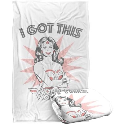 LOGOVISION Jla Wonder Womanwonder Woman I Got This Coperta super morbida al tatto setoso – 91 x 147 cm LOGOVISION Jla Wonder Womanwonder Woman I Got This Coperta super morbida al tatto setoso – 91 x 147 cm