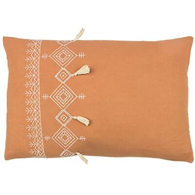 Furn. Pritta - Cuscino con Ricami in Cotone - Beige Furn. Pritta - Cuscino con Ricami in Cotone - Beige