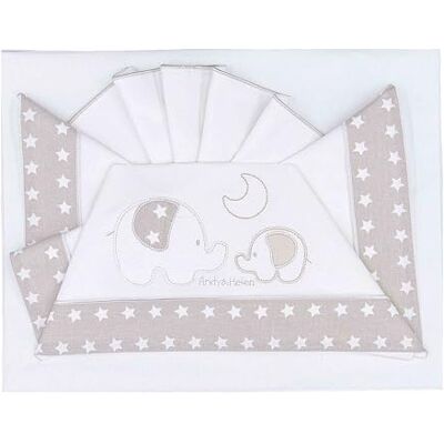 ANDY & HELEN ® Lenzuolo Culla/Letto a Cancellino, Set 3 Pezzi: Lenzuolo Sopra, Lenzuolo Sotto con Angoli e Federa, 100% Cotone, Tortora, 60/70x120/135 cm ANDY & HELEN ® Lenzuolo Culla/Letto a Cancellino, Set 3 Pezzi: Lenzuolo Sopra, Lenzuolo Sotto con Angoli e Federa, 100% Cotone, Tortora, 60/70x120/135 cm