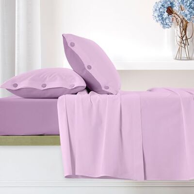 Ruggeri Completo Letto 100% Cotone di Alta Qualità Morbido e Traspirante 2 Federe + 1 Lenzuolo con Angoli + 1 Lenzuolo Sopra Collezione Everyday (Lilla, Matrimoniale) Ruggeri Completo Letto 100% Cotone di Alta Qualità Morbido e Traspirante 2 Federe + 1 Lenzuolo con Angoli + 1 Lenzuolo Sopra Collezione Everyday (Lilla, Matrimoniale)