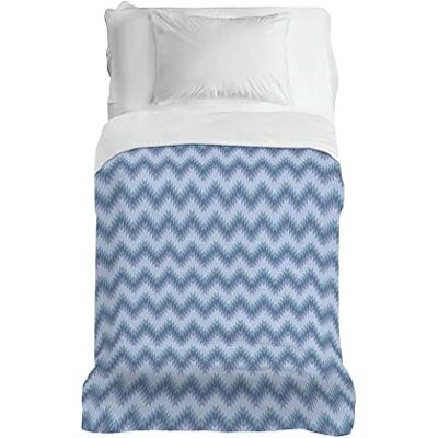 PENSIERI DELICATI Telo Copriletto 170 x 280 cm, Telo Singolo 100% Cotone Pique, Ideale Come Arredo, Coperta Salva Letto 1 Piazza, Fantasia Zigzag Azzurro, 100% Made in Italy PENSIERI DELICATI Telo Copriletto 170 x 280 cm, Telo Singolo 100% Cotone Pique, Ideale Come Arredo, Coperta Salva Letto 1 Piazza, Fantasia Zigzag Azzurro, 100% Made in Italy