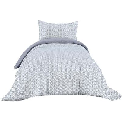 Ruggeri Set Lenzuola Sacco Copripiumino Singolo Cotone, Geometrico Ruggeri Set Lenzuola Sacco Copripiumino Singolo Cotone, Geometrico
