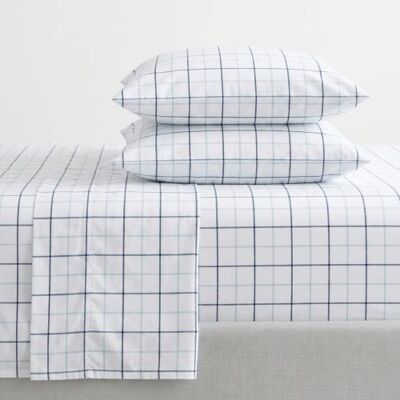 Nautica Set di lenzuola per letto matrimoniale, lenzuolo con angoli e federa, set casual per la casa (Clarkson Blue, Queen) Nautica Set di lenzuola per letto matrimoniale, lenzuolo con angoli e federa, set casual per la casa (Clarkson Blue, Queen)