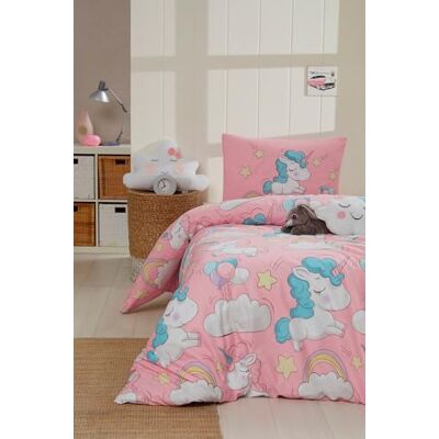 Nuit Des Rêves Set di copertine trapunta XXL (155 x 220 cm), 70% cotone, 30% poliestere, rosa/bianco/blu, lavabile in lavatrice, 120 thread Count, Button & Envelope Closure Cozy & Stylish Bedding Nuit Des Rêves Set di copertine trapunta XXL (155 x 220 cm), 70% cotone, 30% poliestere, rosa/bianco/blu, lavabile in lavatrice, 120 thread Count, Button & Envelope Closure Cozy & Stylish Bedding