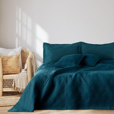 AmeliaHome OPHELIA Navy 260x280 Polyester Copriletto AmeliaHome OPHELIA Navy 260x280 Polyester Copriletto