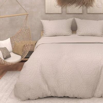 Soleil d'ocre Intemporel , Set copripiumino 3D Microfibra 260x240 cm MAYA Lino Soleil d'ocre Intemporel , Set copripiumino 3D Microfibra 260x240 cm MAYA Lino