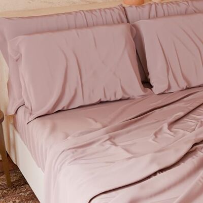 PETTI Artigiani Italiani Set Lenzuola Matrimoniali Maxi 4 Pezzi, Morbide e Traspiranti, Completo Letto con Lenzuolo Sopra, Lenzuolo Sotto con Angoli Elasticizzati e 2 Federe Lenzuola Cipria PETTI Artigiani Italiani Set Lenzuola Matrimoniali Maxi 4 Pezzi, Morbide e Traspiranti, Completo Letto con Lenzuolo Sopra, Lenzuolo Sotto con Angoli Elasticizzati e 2 Federe Lenzuola Cipria