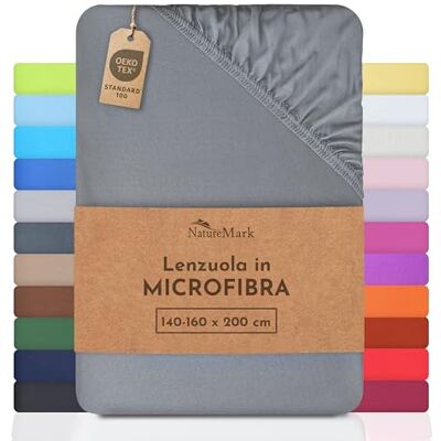NATUREMARK Lenzuolo in microfibra - Lenzuola - Pratico e resistente NATUREMARK Lenzuolo in microfibra - Lenzuola - Pratico e resistente