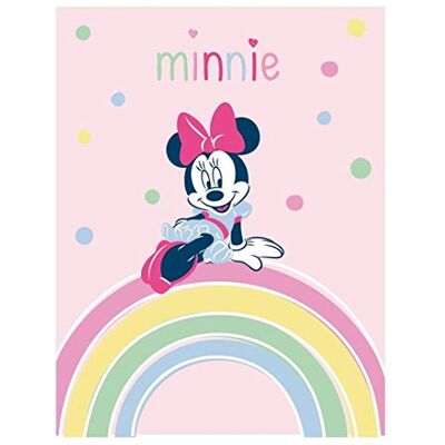Disney Minnie Mouse Coperta in pile 140 x 100 Arcobaleno Disney Minnie Mouse Coperta in pile 140 x 100 Arcobaleno