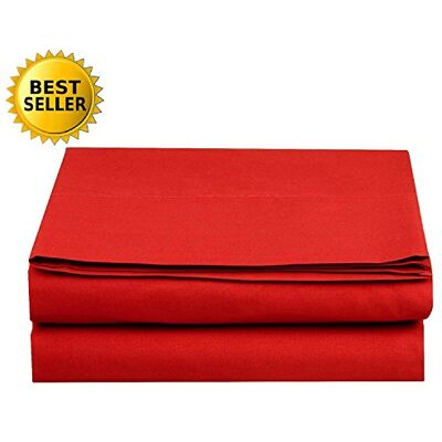 Elegant Comfort Lussuoso Lenzuolo con Angoli, Alta qualità, Elegante, Comodo, Senza Pieghe, 1500 Fili, qualità egiziana, Queen Size, Colore: Rosso Elegant Comfort Lussuoso Lenzuolo con Angoli, Alta qualità, Elegante, Comodo, Senza Pieghe, 1500 Fili, qualità egiziana, Queen Size, Colore: Rosso