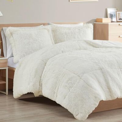 Intelligent Design Biancheria da letto moderna alternativa per tutte le stagioni con federa coordinata, poliestere, avorio, Twin XL Intelligent Design Biancheria da letto moderna alternativa per tutte le stagioni con federa coordinata, poliestere, avorio, Twin XL