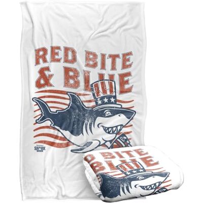 LOGOVISION Shark Week Officially Licensed President Shark Coperta super morbida al tatto setoso – 91 x 147 cm LOGOVISION Shark Week Officially Licensed President Shark Coperta super morbida al tatto setoso – 91 x 147 cm