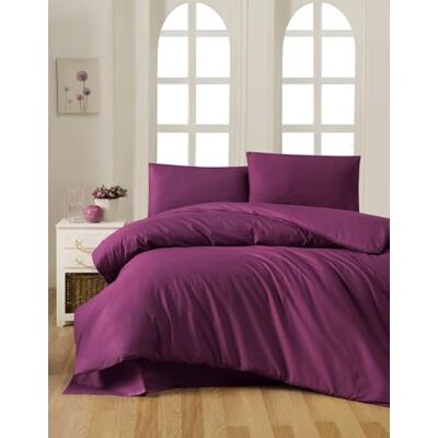 Nuit Des Rêves Premium Ranforce, set di copertine singole, 100% cotone, viola, 135 x 200 cm Includes 80 x 80 cm Lavabile in lavatrice Design elegante Nuit Des Rêves Premium Ranforce, set di copertine singole, 100% cotone, viola, 135 x 200 cm Includes 80 x 80 cm Lavabile in lavatrice Design elegante