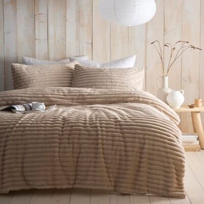 Appletree Morritz Set copripiumino king size, trapuntato, in poliestere super morbido, include 1 copripiumino (220 x 230 cm) e 2 federe, set per camera da letto a righe naturali Appletree Morritz Set copripiumino king size, trapuntato, in poliestere super morbido, include 1 copripiumino (220 x 230 cm) e 2 federe, set per camera da letto a righe naturali