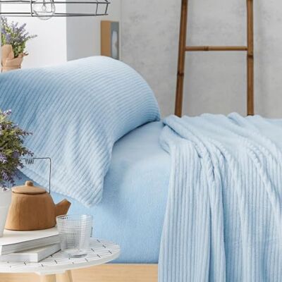 Set di Lenzuola Invernali Coralina Burrito Blanco - Letto 135cm Set di Lenzuola Invernali Coralina Burrito Blanco - Letto 135cm