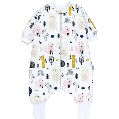 TupTam Sacco Nanna con Gambe, Maniche Rimovibili, 2.5 TOG Tutte le Stagioni OEKO-TEX TupTam Sacco Nanna con Gambe, Maniche Rimovibili, 2.5 TOG Tutte le Stagioni OEKO-TEX