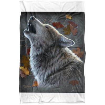 LOGOVISION Howling Wolf Coperta super morbida al tatto setoso – 91 x 147 cm LOGOVISION Howling Wolf Coperta super morbida al tatto setoso – 91 x 147 cm