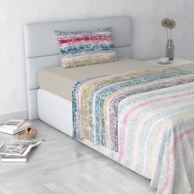 Italian Bed Linen Set Lenzuola Letto Fashion, Made in Italy- Completo Letto in Morbida Microfibra, Lenzuolo Sotto con Angoli, Telo Sopra 150x270 e Federa con Patella Interna, Singolo, Love Lines Italian Bed Linen Set Lenzuola Letto Fashion, Made in Italy- Completo Letto in Morbida Microfibra, Lenzuolo Sotto con Angoli, Telo Sopra 150x270 e Federa con Patella Interna, Singolo, Love Lines