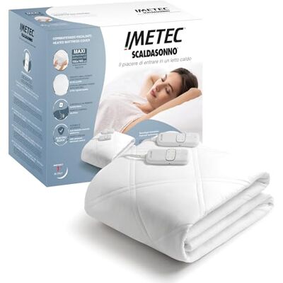 Imetec Scaldasonno Adapto Advanced – Scaldaletto matrimoniale 195x165 Programmabile con Alexa e Wi-Fi Controllo vocale 4 programmi, 9 temperature Bassi consumi Imetec Scaldasonno Adapto Advanced – Scaldaletto matrimoniale 195x165 Programmabile con Alexa e Wi-Fi Controllo vocale 4 programmi, 9 temperature Bassi consumi
