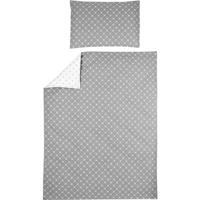 Meyco - MrsKeizer Louis - Grigio-Bianco - Set di Lenzuola Meyco - MrsKeizer Louis - Grigio-Bianco - Set di Lenzuola