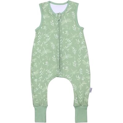 TupTam Sacco Nanna con Piedini – Sacco Nanna Neonato Estivo 0.5 TOG, Cotone OEKO-TEX, Sage_Libellule, 92-98 TupTam Sacco Nanna con Piedini – Sacco Nanna Neonato Estivo 0.5 TOG, Cotone OEKO-TEX, Sage_Libellule, 92-98