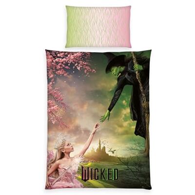 Herding , Biancheria da Letto Wicked, Federa Circa 65 x 100 cm,Copripiumino Circa 160 x 210 cm, Con Cerniera e Motivo Reversibile, 100% Cotone/Renforcé Herding , Biancheria da Letto Wicked, Federa Circa 65 x 100 cm,Copripiumino Circa 160 x 210 cm, Con Cerniera e Motivo Reversibile, 100% Cotone/Renforcé