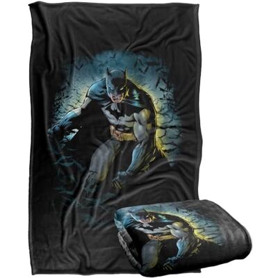 LOGOVISION Batman Bat Cave Coperta super morbida al tatto setoso – 91 x 147 cm LOGOVISION Batman Bat Cave Coperta super morbida al tatto setoso – 91 x 147 cm