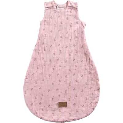 Sterntaler Sacco nanna per neonato, motivo: asino Emmi Girl Flora rosa in mussola con fodera in jersey, taglia 62/68, rosa tenera TOG 0,50 Sterntaler Sacco nanna per neonato, motivo: asino Emmi Girl Flora rosa in mussola con fodera in jersey, taglia 62/68, rosa tenera TOG 0,50