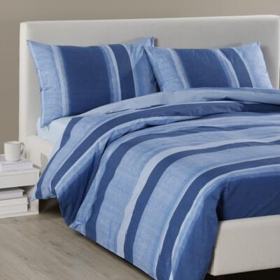 Caleffi Parure Copripiumino Matrimoniale Cotone, Sacco e 2 Federe Blu set parure completa, sacco piumino con bottoni, tinta unita, morbido, traspirante, no stiro, ipoallergenico, per piumone Caleffi Parure Copripiumino Matrimoniale Cotone, Sacco e 2 Federe Blu set parure completa, sacco piumino con bottoni, tinta unita, morbido, traspirante, no stiro, ipoallergenico, per piumone
