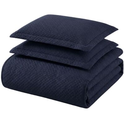 Superior Copriletto in cotone, blu navy, matrimoniale Superior Copriletto in cotone, blu navy, matrimoniale