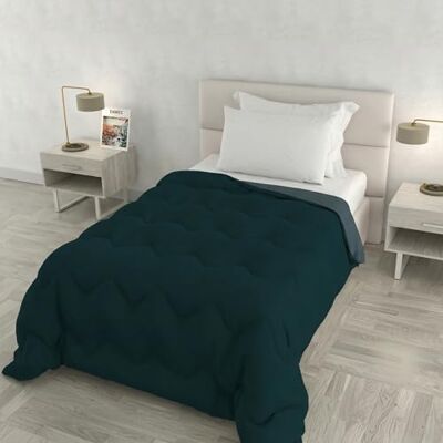 Italian Bed Linen Trapunta invernale ZOE Made in Italy bicolore doubleface, piumone imbottito 250 gr Trapunta letto Singolo 160x250 cm Lavabile in Lavatrice OTTANIO/SALVIA Italian Bed Linen Trapunta invernale ZOE Made in Italy bicolore doubleface, piumone imbottito 250 gr Trapunta letto Singolo 160x250 cm Lavabile in Lavatrice OTTANIO/SALVIA