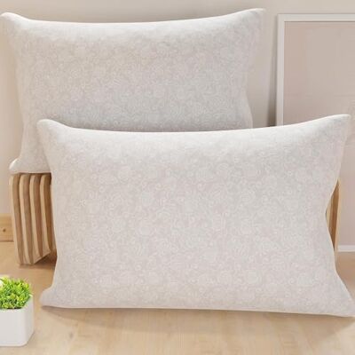 PETTI Artigiani Italiani Coppia di Federe Cuscino 80x40 cm in Microfibra, Cuscini Arredo Camera da Letto, Divano, Salotto, Set 2 Fodere Copricuscino, Federa Pizzo Tortora, 100% Made in Italy PETTI Artigiani Italiani Coppia di Federe Cuscino 80x40 cm in Microfibra, Cuscini Arredo Camera da Letto, Divano, Salotto, Set 2 Fodere Copricuscino, Federa Pizzo Tortora, 100% Made in Italy